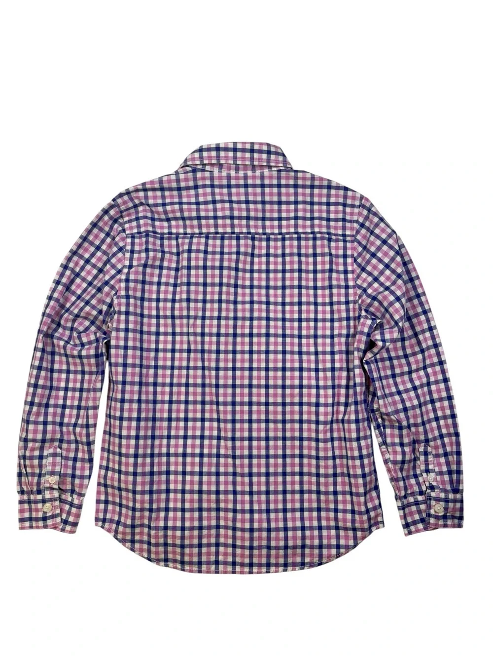 Dressed Up By Gymboree Pink & Blue Check Button-Down Shirt